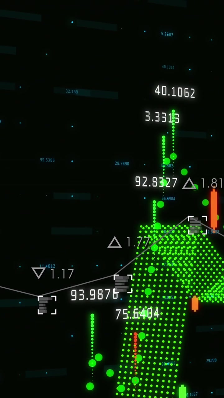Animation of financial data processing