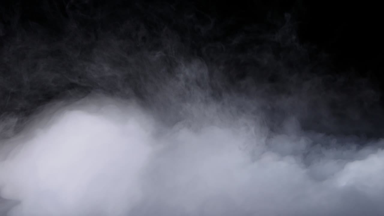 현실적인 건조 얼음 연기 구름 안개