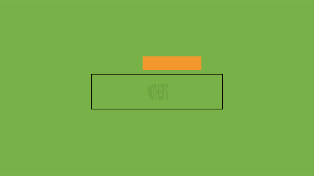 texto del día de la madre sobre gradiente verde de moda