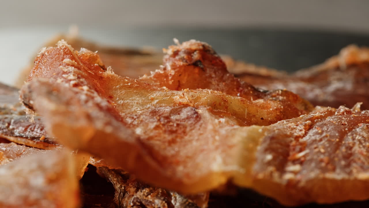 Close-up of Dried Fish Snacks