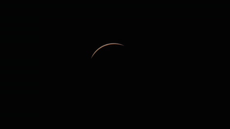 el lapso de tiempo de un eclipse solar total, 500% de velocidad