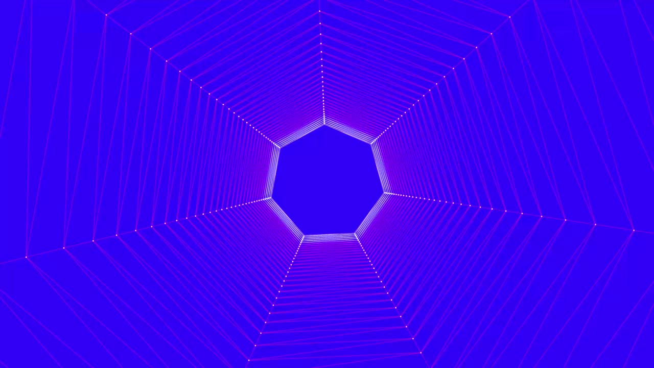 추상적인 원활한 터널 모션 배경 4k