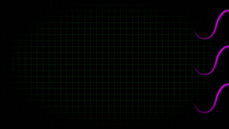 electrocardiograma osciloscopio forma de onda animación gráficos de movimiento