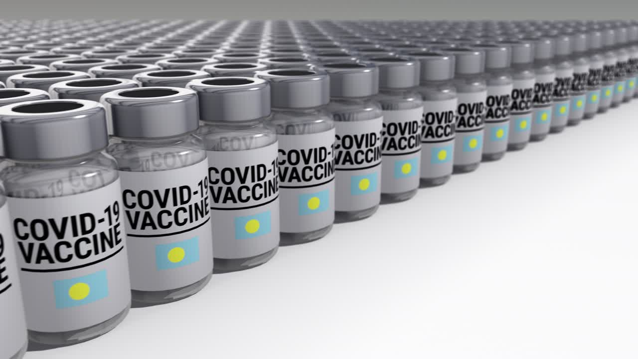 botellas de vacuna contra el covid-19 palau