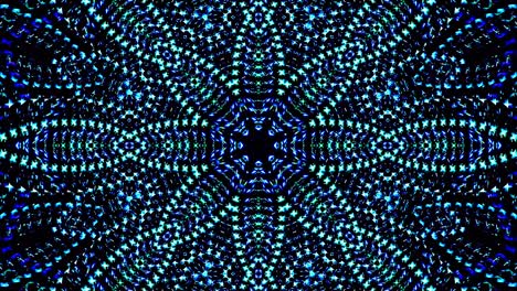 luz abstracta brillante que gobierna el color azul, caleidoscopio