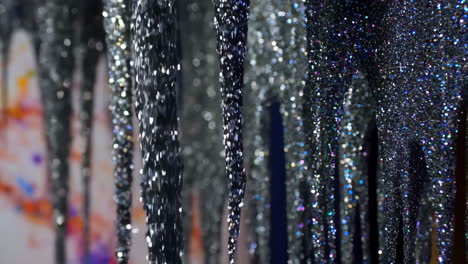 abstract glitter icicles