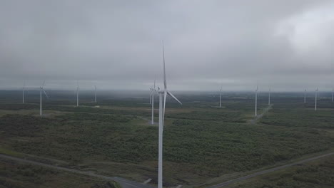 Aerial-footage-of-an-wind-farm