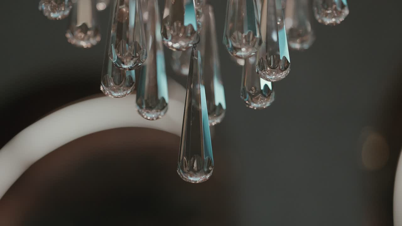 Exquisite crystal ceiling lamp sparkles with elegant charm