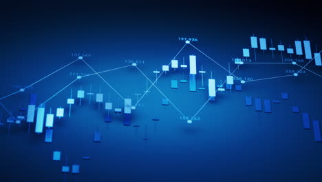 statistical graph with business finance concept, 3d rendering.