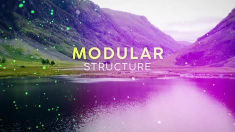 modular structure design with easily editable graphics