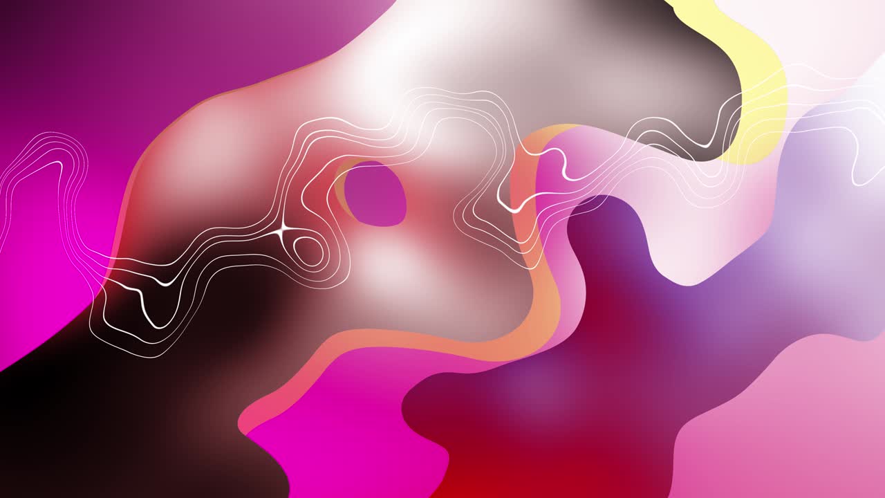 gradiente abstracto colorido líquido fondo de onda lisa.4k animación de movimiento de bucle sin costuras