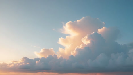 ethereal clouds at sunset or sunrise