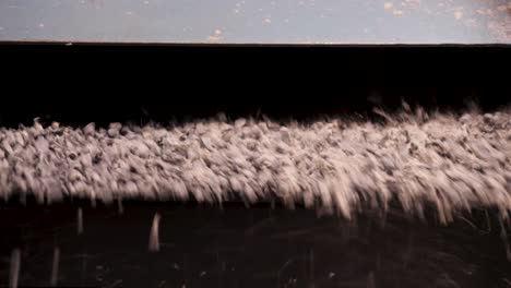 gravel conveyor belt in action