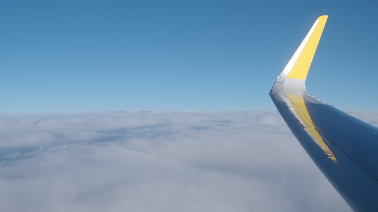 비행기 창문에서 보기