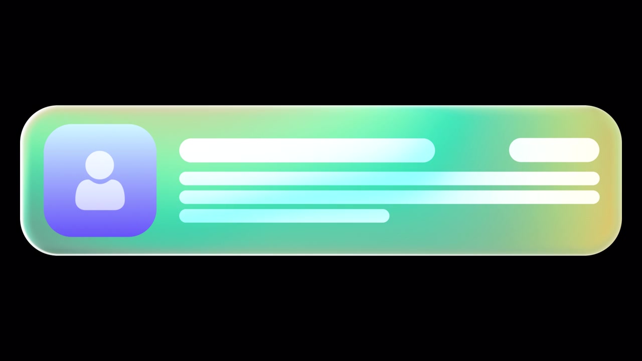 Animated Glassmorphism User Card
