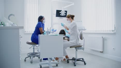 dental examination in modern clinic