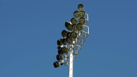 daytime shot of stadium lights