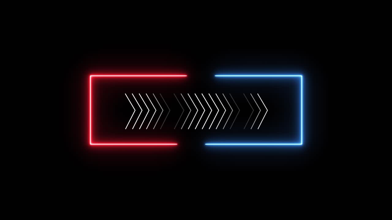 Neon Arrows Frame