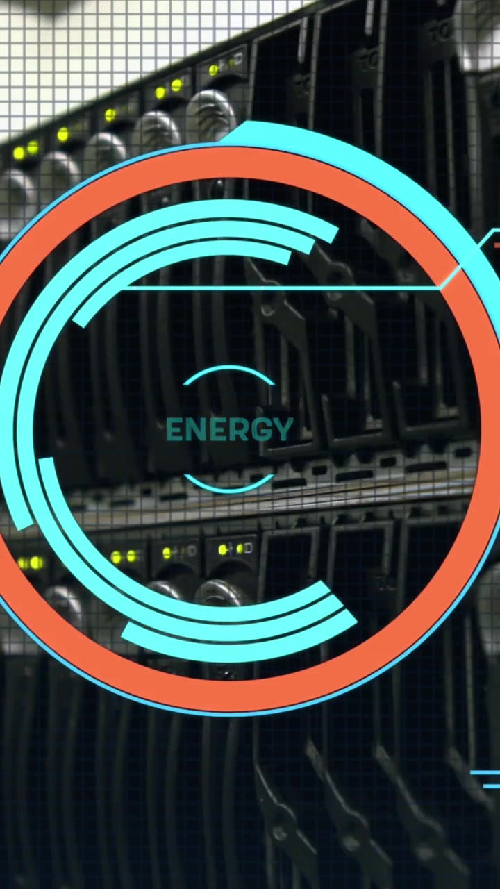 Animation of scope scanning and data processing over server room