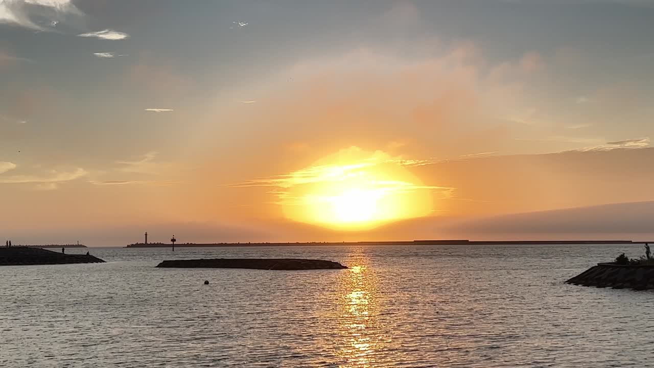 오키나와 나하 우미소라 공원의 저녁 풍경