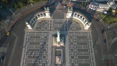 Fixed Aerial View of Heroes&#039; Square