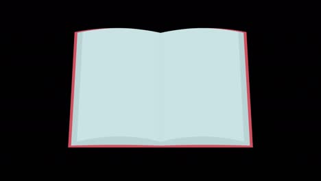 simple and cute book flipping animation 2 second loop