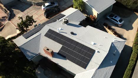 Photovoltaic-Solar-power-panels-on-residential-rooftop