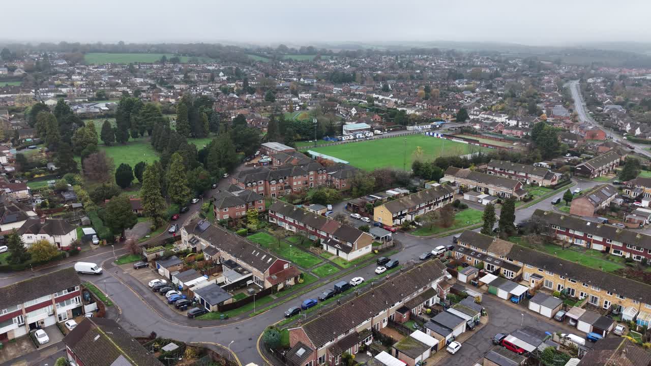 Marlow Buckinghamshire UK social housing drone,aerial