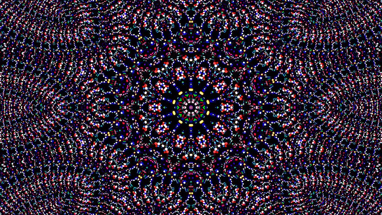 Bright abstract light governing full color, kaleidoscope