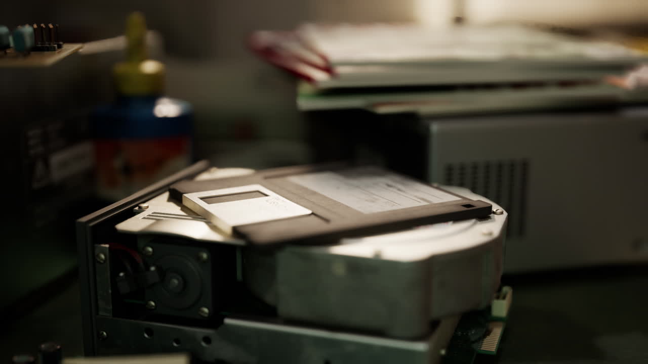 computadoras retro antiguas y otros dispositivos