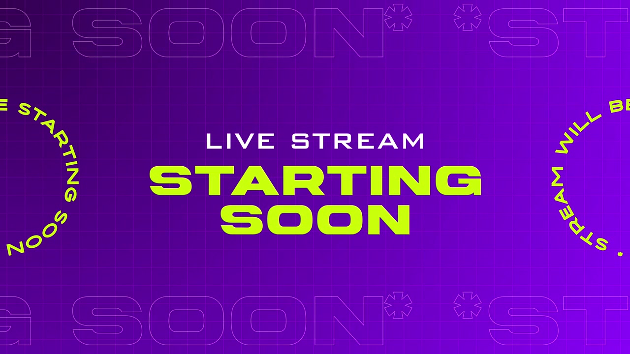 Animeret baggrundsgrafik: Livestream starter snart