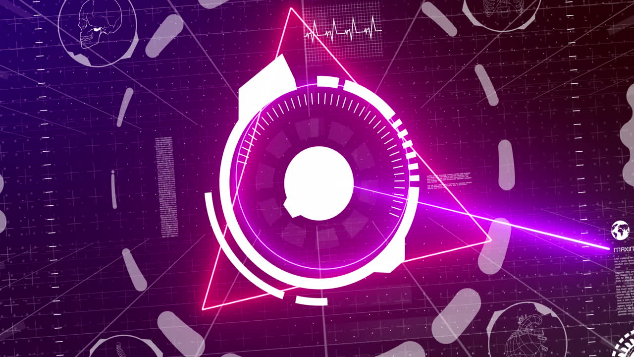 Animation of scope scanning on black background