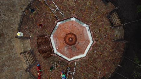 Toma-Cenital-Del-Parque-Municipal-De-Huajuapan-De-León-En-Oaxaca,-México.