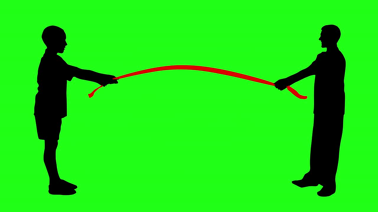 영화 클래퍼 보드 일러스트레이션, 그린 스크린 배경, 4k 애니메이션