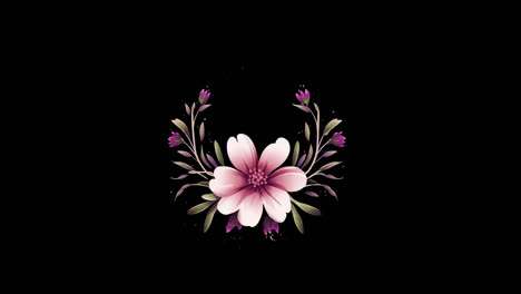 flower-leaf-icon-loop-Animation-video-transparent-background-with-alpha-channel.