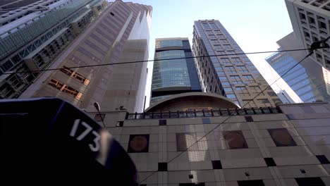 modern skyscrapers at central financial district in hong kong