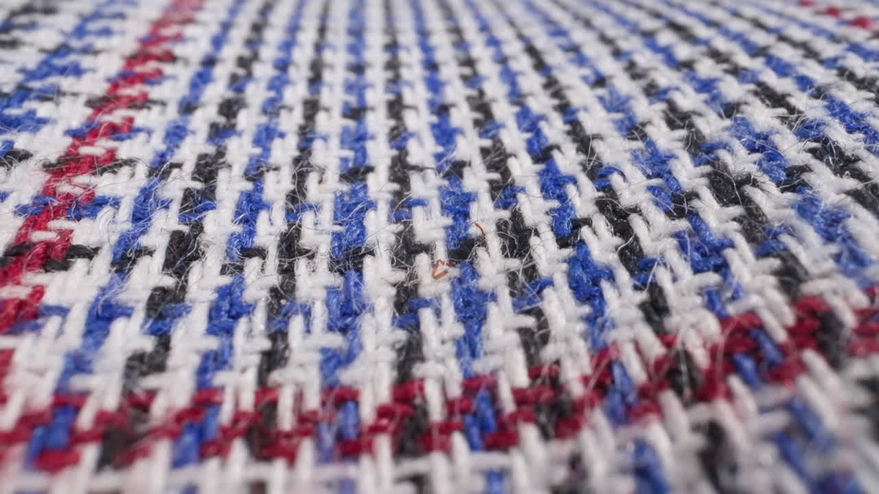 배경 으로 패턴 을 가진 다채로운 양털 플레이드 직물