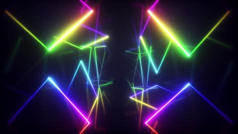 neon geometric tunnel