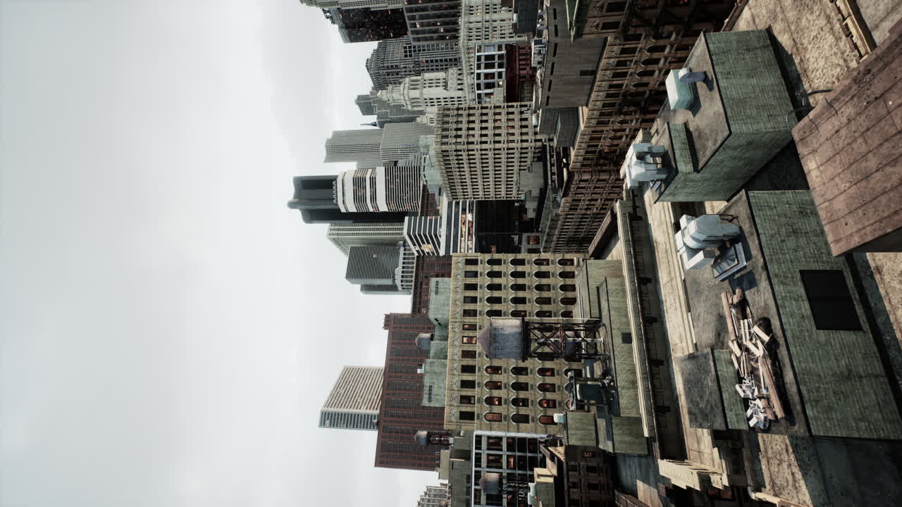 포스트 아포칼립스 도시 풍경