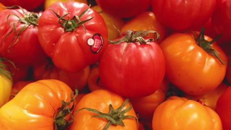 various tomatoes at melbourne market, vibrant and fresh