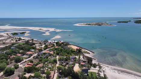 macapa beach at luis correia in piaui brazil. beach landscape. nature seascape. travel destination. macapa beach at luis correia in piaui brazil. turquoise water