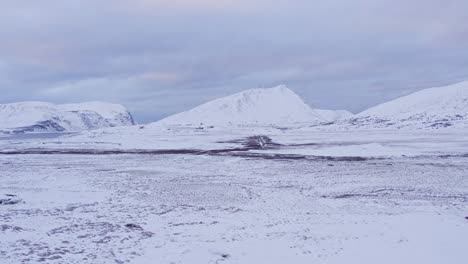 snow-capped mountains in northern norway