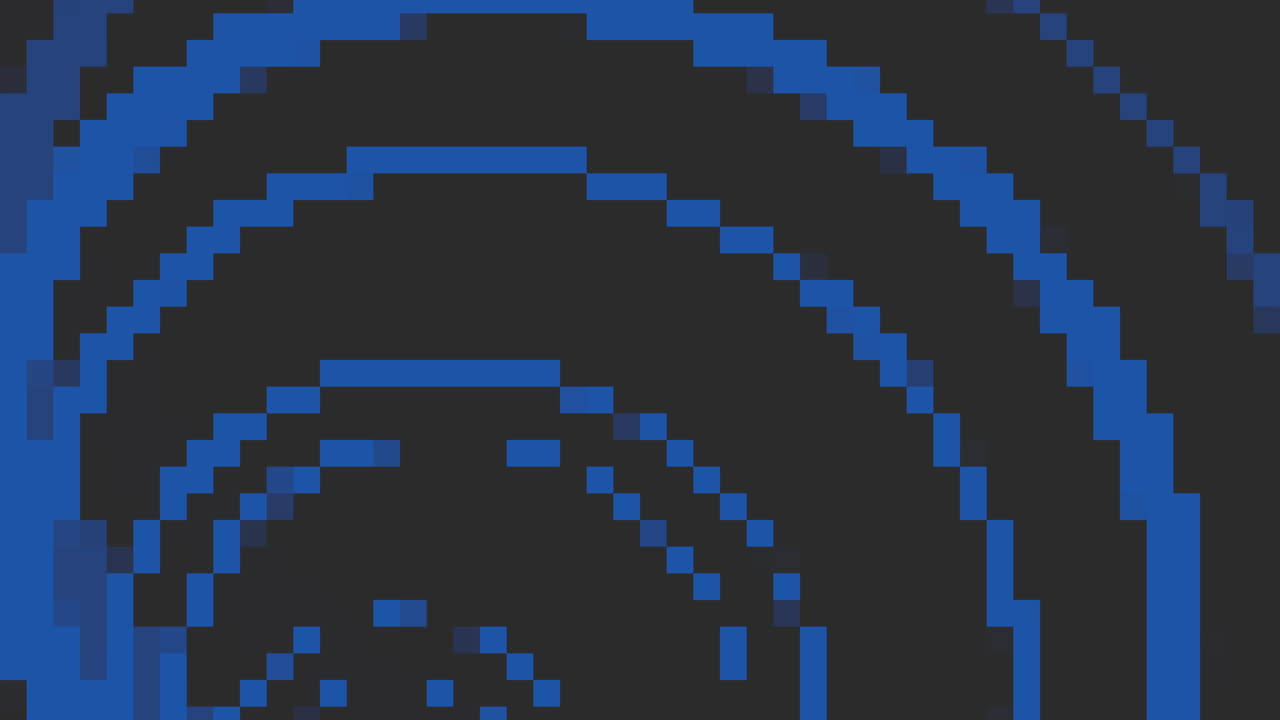 Gradient blue pixels in 8 bit of architecture 1