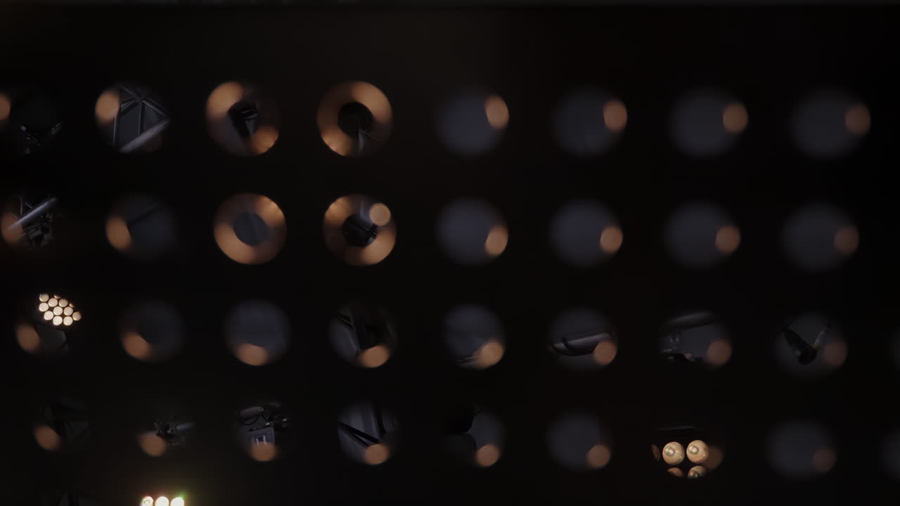 Stage Lighting Through Perforated Metal