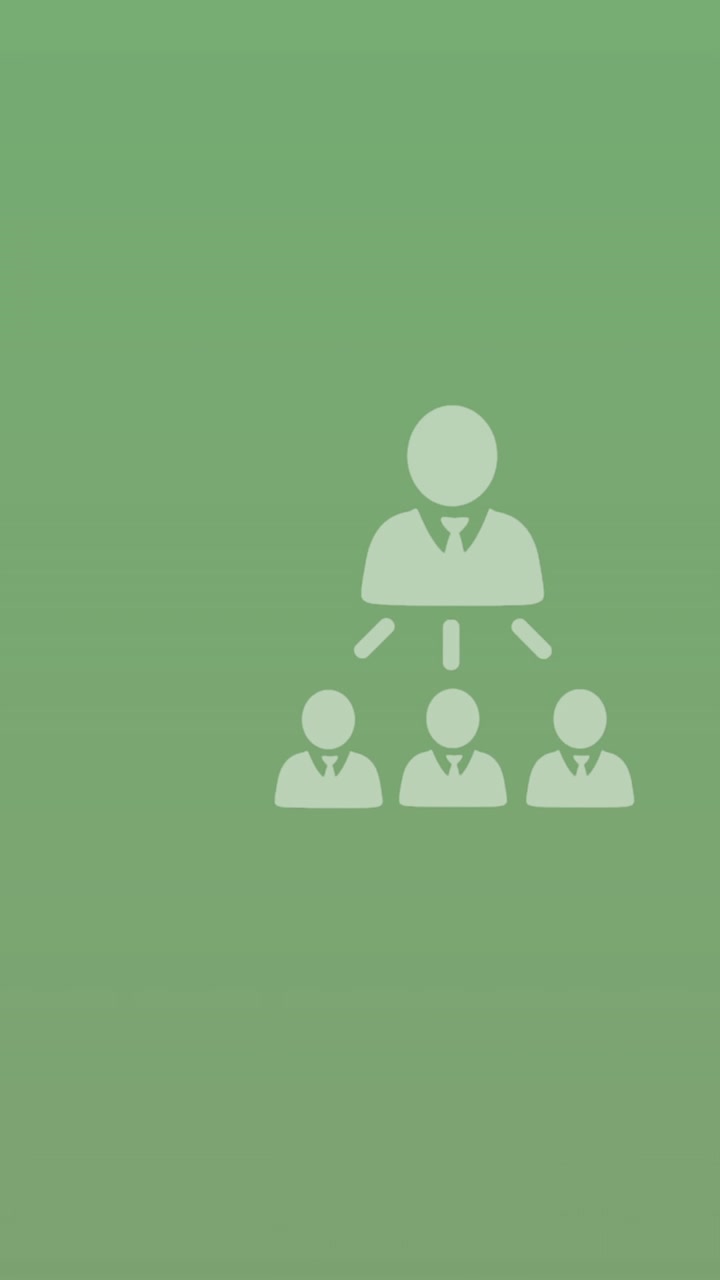 Animation of network of profile icons and mathematical equations floating against green background