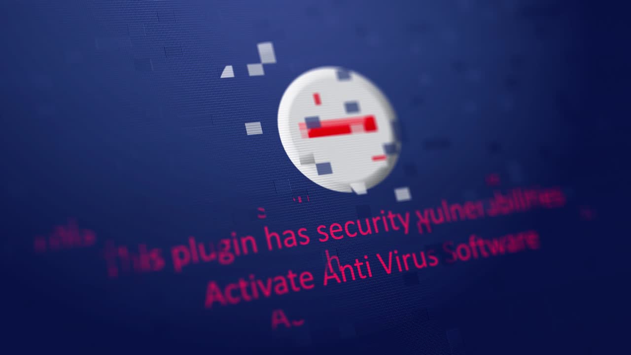 4K Dark space internet security, program code security interface Loop 3D Animation.