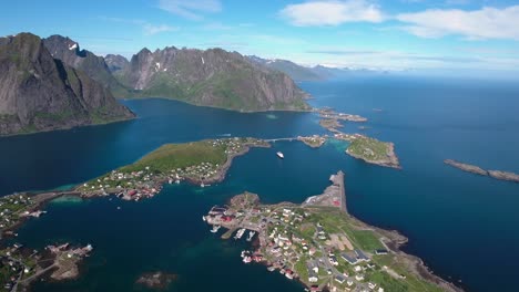 Imágenes-Aéreas-De-Las-Islas-Del-Archipiélago-Lofoten