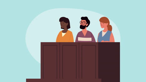 justicia del jurado en la animación de dais