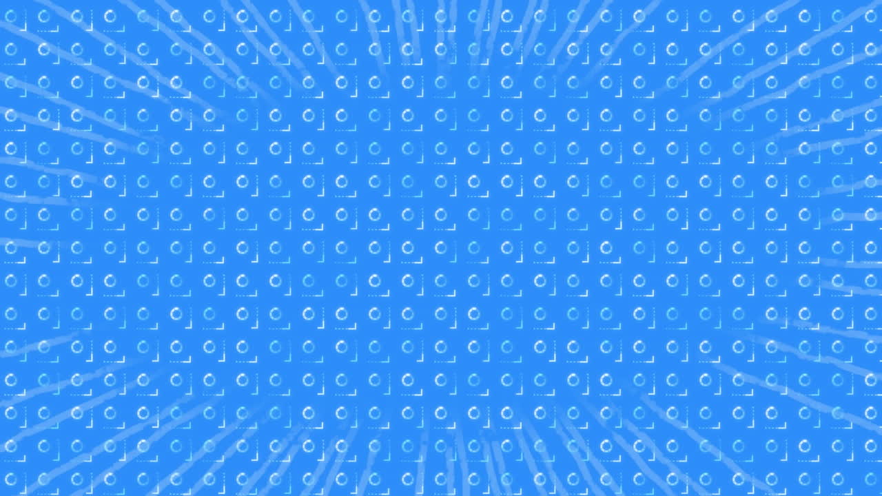 ⁇ 색 선과 파란색 배경 위의 데이터 처리 애니메이션