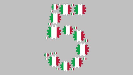 italiano número cinco